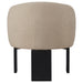 Valdez Boucle Upholstered Barrel Back Accent Chair Beige