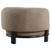 Lawler Upholstered Barrel Back Accent Chair Brown and Black