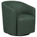 Mossbrook Fabric Upholstered Swivel Accent Chair Green