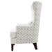 Pippin Upholstered High Wingback Accent Chair Latte