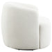 Hudson Faux Sheepskin Upholstered Swivel Chair Natural