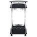 Elfman 2-tier Glass Shelf Metal Bar Cart Black and Chrome