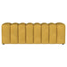 Summer Fabric Upholstered Tufted Accent Bench Mustard Yellow