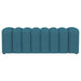 Summer Fabric Upholstered Tufted Accent Bench Peacock Blue