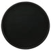 Ixia Round Solid Mango Wood Accent Side Table Black Stain