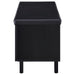 Brixton 2-door Padded Entryway Shoe Storage Bench Black