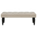 Marsha 52-inch Upholstered Entryway Accent Bench Latte