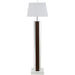 Elena 67-inch Square Tapered Mirrored Floor Lamp Brown