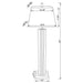 Elena 67-inch Square Tapered Mirrored Floor Lamp Brown