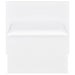 Flora 2-drawer Vanity Set with LED Mirror White High Gloss