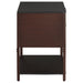 Zimmerlee 2-drawer Side Table with Shelf Rust Brown