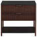 Zimmerlee 2-drawer Side Table with Shelf Rust Brown