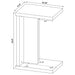 Clower Engineered Wood C-Shaped Sofa Side Table Light Oak
