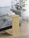 Clower Engineered Wood C-Shaped Sofa Side Table Light Oak