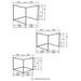 Belcourt 3-piece Square Nesting Tables Natural and Black