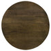 Yaritza Round Mango Wood Coffee Table Natural and Gunmetal