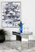 Elora Square Mirrored Accent Side Table Silver