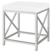 Eliza Vanity Set with Lighting & Stool White and Chrome