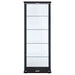 Delphinium 4-Shelf Clear Glass Curio Display Cabinet Black