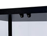 Delphinium 4-Shelf Clear Glass Curio Display Cabinet Black
