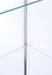 Bellatrix 3-shelf Clear Glass Curio Cabinet Cappuccino