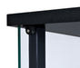 Cyclamen 3-shelf Clear Glass Curio Display Cabinet Black