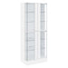 Cabra 4-door LED Curio Display Cabinet White High Gloss