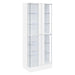 Cabra 4-door LED Curio Display Cabinet White High Gloss