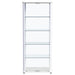 Aero 5-shelf Display Curio Cabinet with LED Lighting White