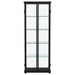 Aero 4-shelf Display Curio Cabinet with LED Lighting Black