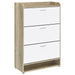 Denia 3-tier Engineered Wood Shoe Cabinet White