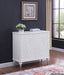 Cardella 2-door Mandala Accent Cabinet Distressed White