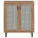 Teller 2-door Shoe Storage Cabinet Natural Oak