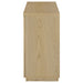 Tilbury 2-door Glass Front Accent Display Cabinet Light Oak
