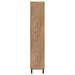 Teller 80-inch 4-door Tall Shoe Storage Cabinet Natural Oak
