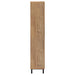 Teller 80-inch 4-door Tall Shoe Storage Cabinet Natural Oak