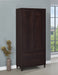 Wadeline 2-door Tall Accent Storage Cabinet Rustic Tobacco