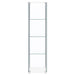 Bellatrix 3-shelf Clear Glass Curio Cabinet White