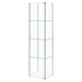 Bellatrix 3-shelf Clear Glass Curio Cabinet White