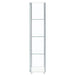 Bellatrix 3-shelf Clear Glass Curio Cabinet White