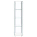 Bellatrix 3-shelf Clear Glass Curio Cabinet White