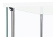 Bellatrix 3-shelf Clear Glass Curio Cabinet White