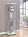 Bellatrix 3-shelf Clear Glass Curio Cabinet White