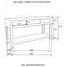Esther 3-drawer Wood Console Table Natural Sheesham