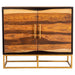 Zara 2-door 40-inch Wood Accent Storage Cabinet Black Walnut