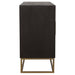 Zara 2-door 57-inch Wood Accent Storage Cabinet Black Walnut