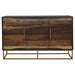 Zara 2-door 57-inch Wood Accent Storage Cabinet Black Walnut