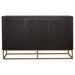 Zara 2-door 57-inch Wood Accent Storage Cabinet Black Walnut
