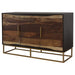 Zara 2-door 57-inch Wood Accent Storage Cabinet Black Walnut