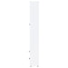Hawthorne 4-shelf Glass Door Tall Cabinet with Drawers White